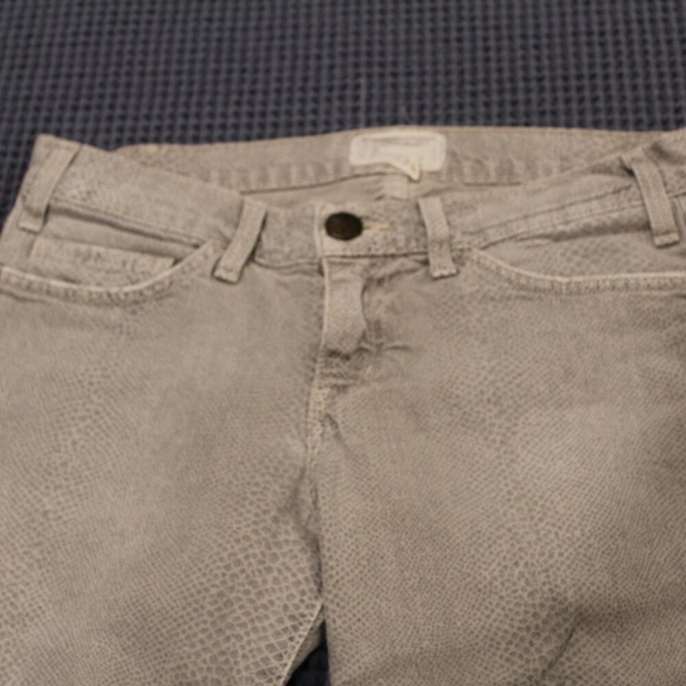 Current Elliott Skinny Low Rise Jeans Grey